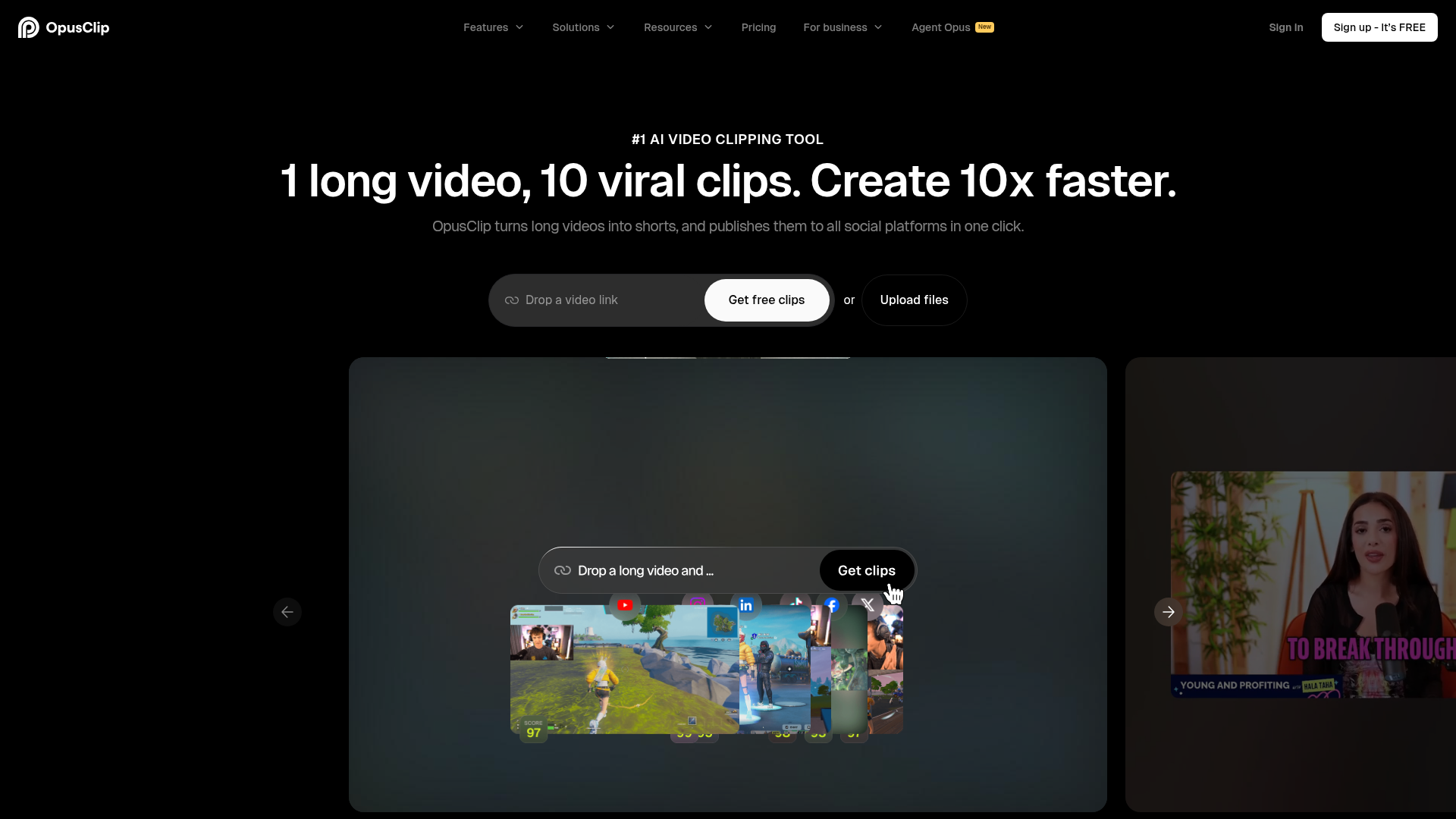 Opus Clip Screenshot