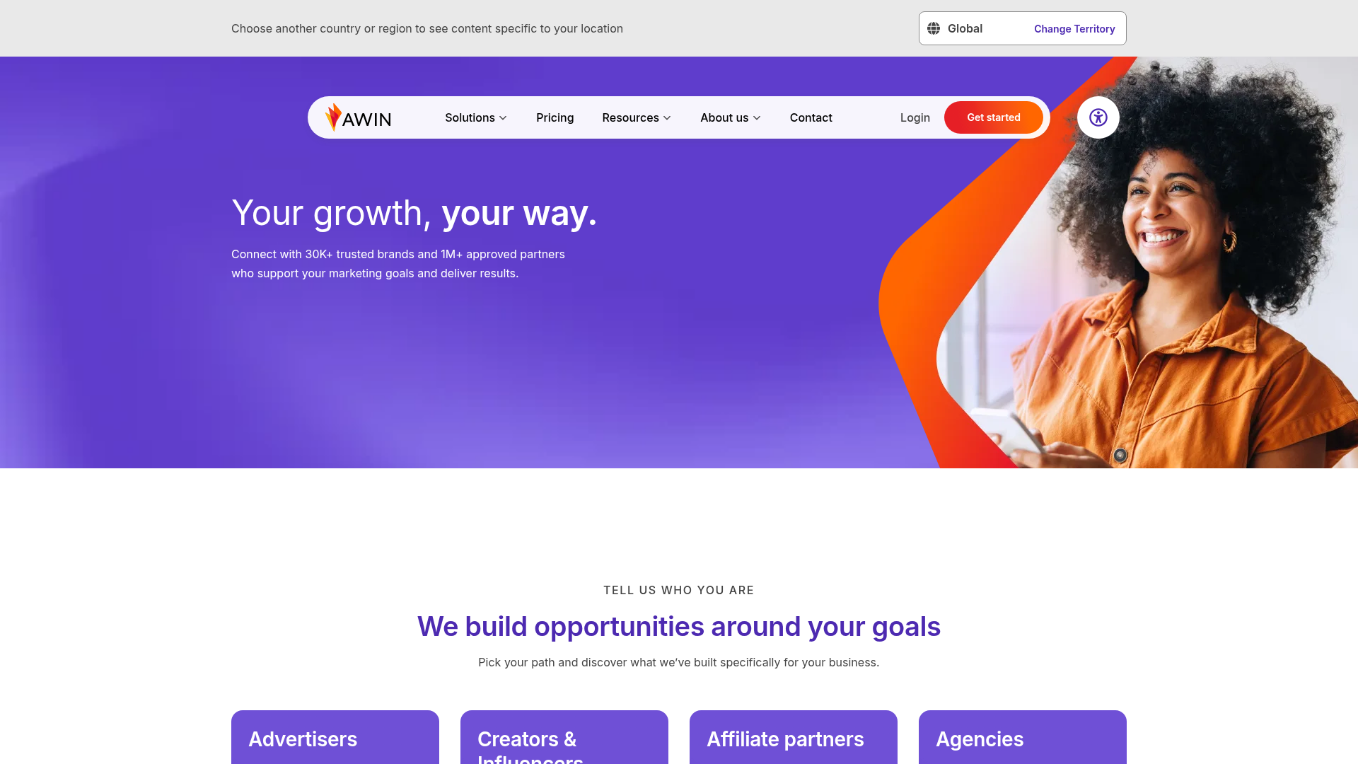 Partnerprogramme Screenshot
