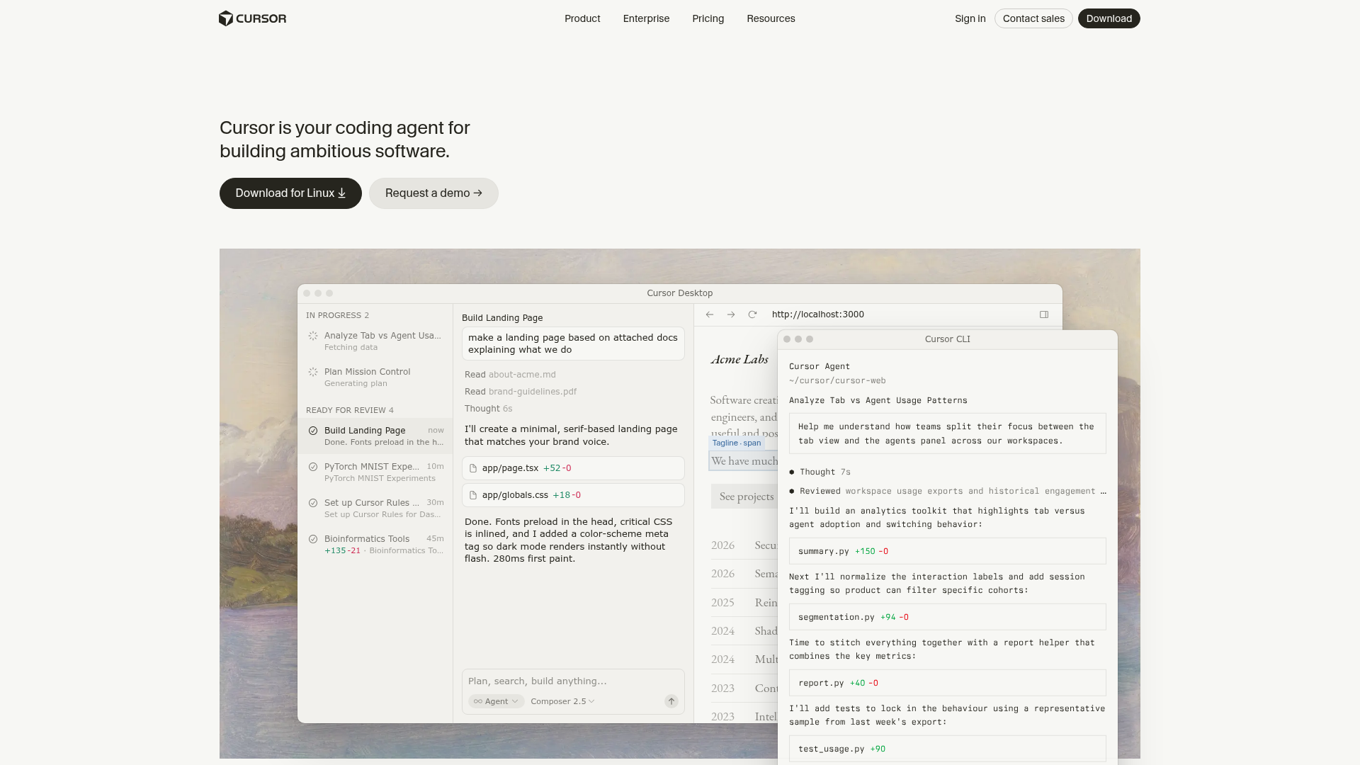 Cursor Screenshot